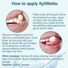 OraCoat XyliMelts for Dry Mouth, Stick-on Melts for Moisturizing,Fresh Breath Gluten Free, Mild-Mint Flavour