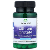 Swanson Lithium Orotate 5 mg 60 Veggie Capsules