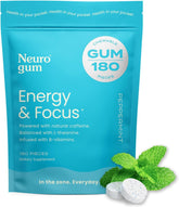 NeuroGum, Energy & Focus, Peppermint, Bulk Bag (180 Pieces)