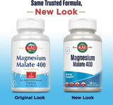 KAL® Magnesium Malate 400 Chelated with Malic Acid for Energy Production Supports Healthy Muscle Function 90 Vegetarian Tablets