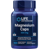 Life Extension Magnesium Caps 500 mg 100 Vegetarian Capsules