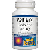 Natural Factors WellBetX Berberine 500 mg 60 Veggie Caps