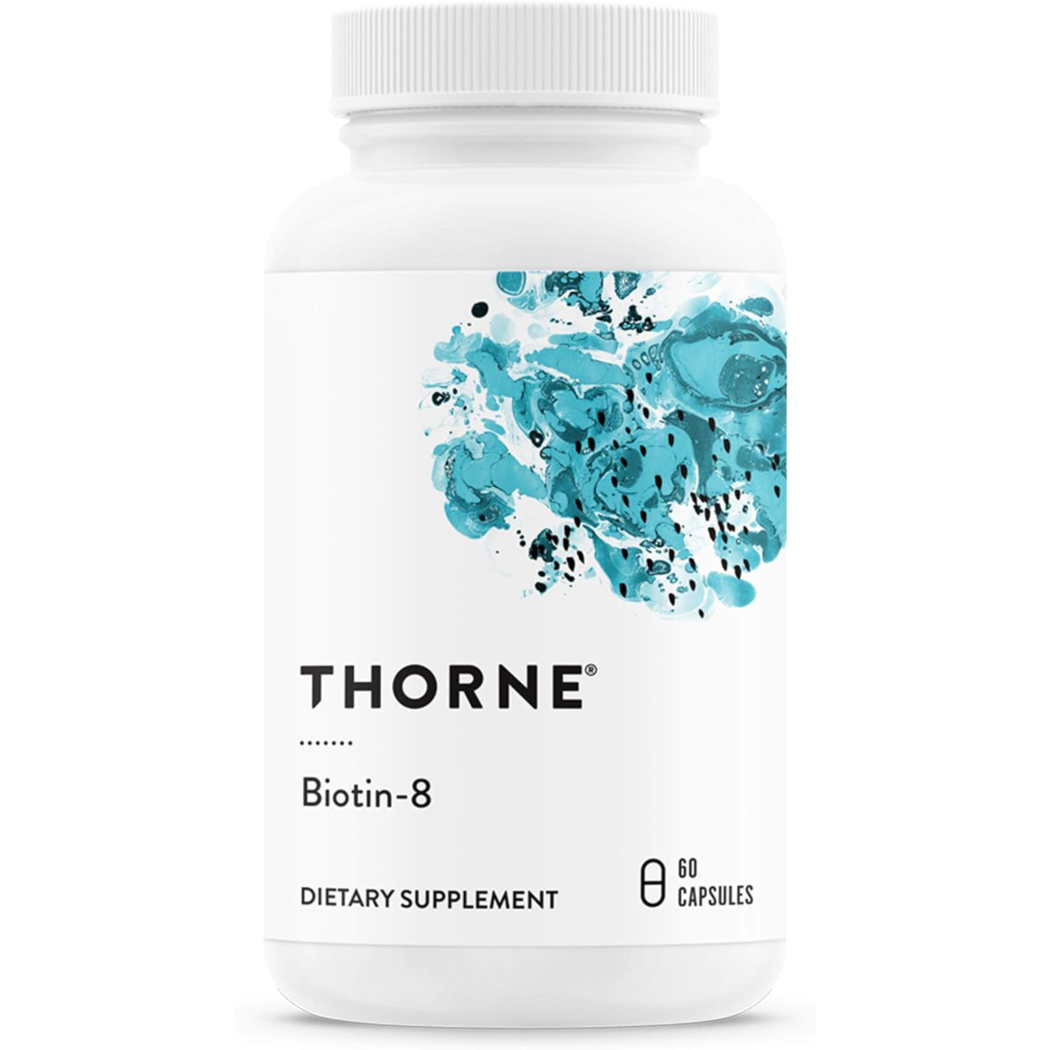 Thorne Research - Biotin 8 - Vitamin B7 (Biotin) for Healthy Hair, Nails, and Skin - 60 Capsules