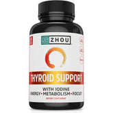 Zhou Nutrition Thyroid Support with Iodine 60 Veggie Capsules