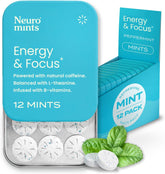NeuroGum, NeuroMints, Energy & Focus, Peppermint, 12 Packs, 12 Pieces Each