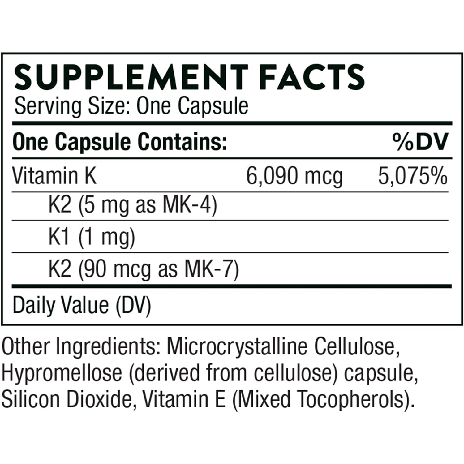 Thorne Research - 3-K Complete - Vitamins K1 and K2 for Heart and Bone Support - 60 Capsules