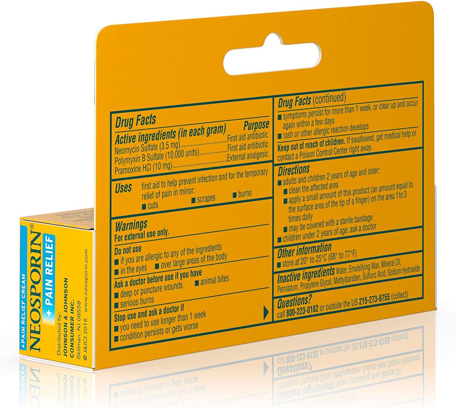 Neosporin + Pain Relief Dual Action Cream, .5 Oz