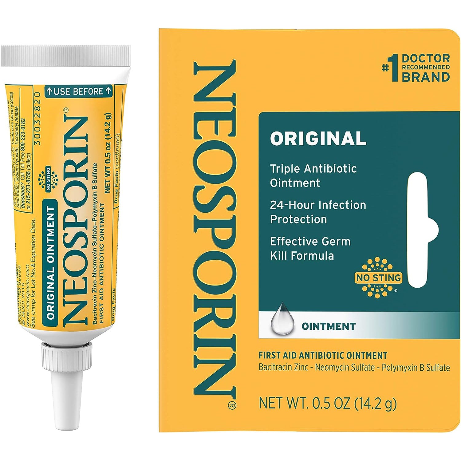 Neosporin Original Ointment For 24-hour Infection Protection, .5 Oz