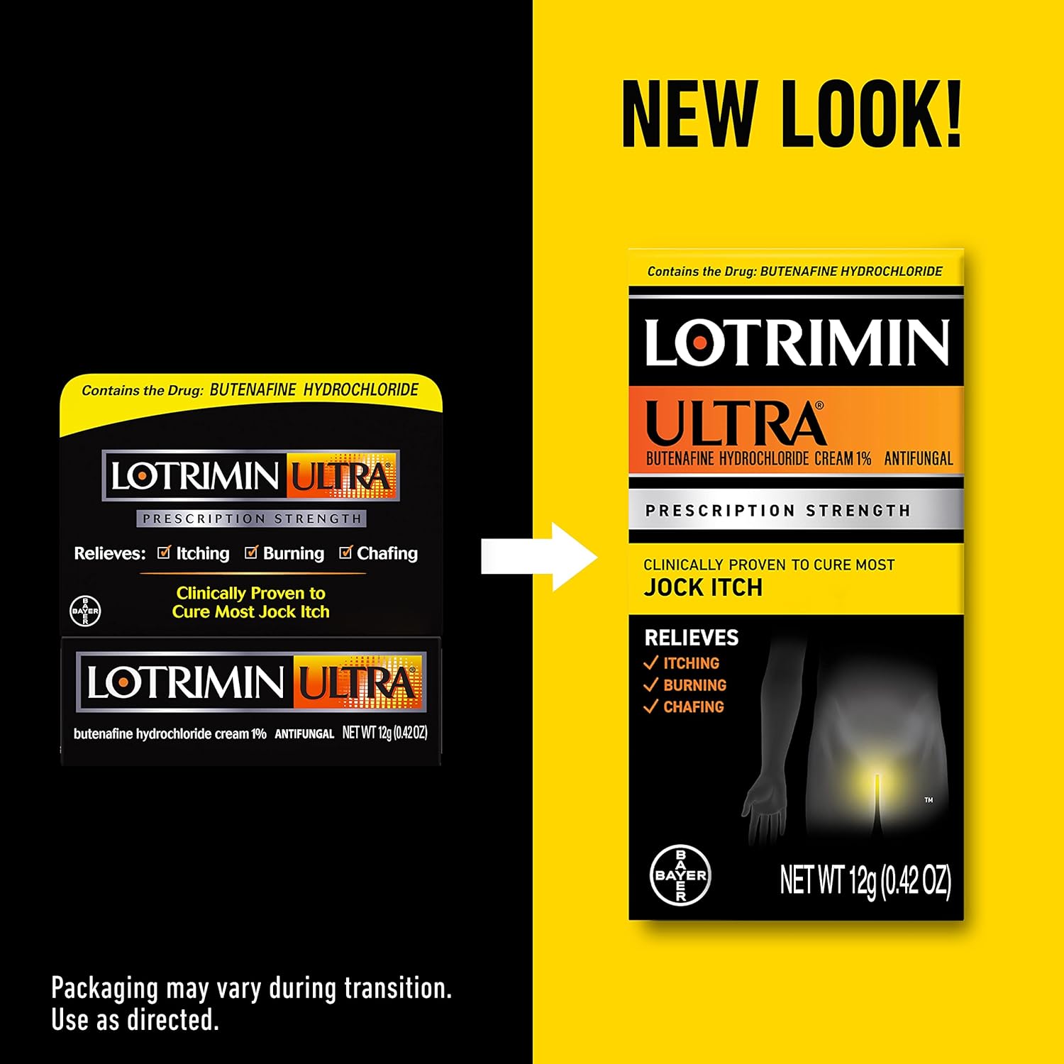 Lotrimin Ultra Antifungal Jock Itch Cream, Prescription Strength Butenafine Hydrochloride 1% Treatment, Clinically Proven to Cure Most Jock Itch, Cream, 0