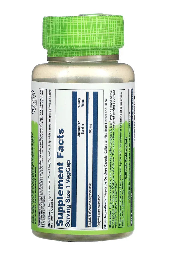 Solaray Tongkat Ali 400 mg 60 VegCaps
