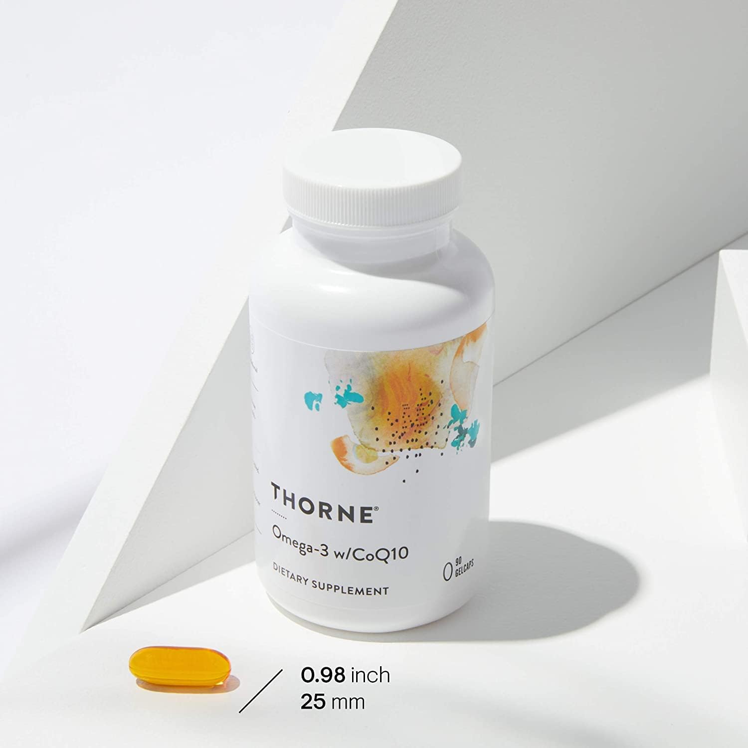 Thorne Research - Omega-3 with CoQ10 - Omega-3 Fatty Acids Supplement with CoQ10 - EPA and DHA - 90 Gelcaps