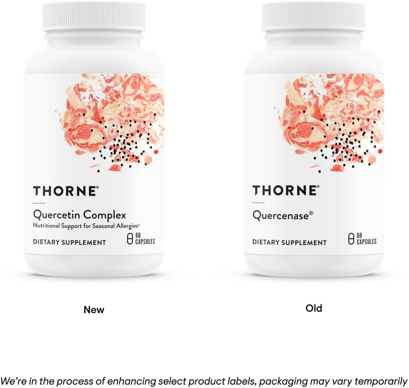 Thorne Research - Quercenase - Quercetin Phytosome Supplement with Bromelain - 60 Capsules