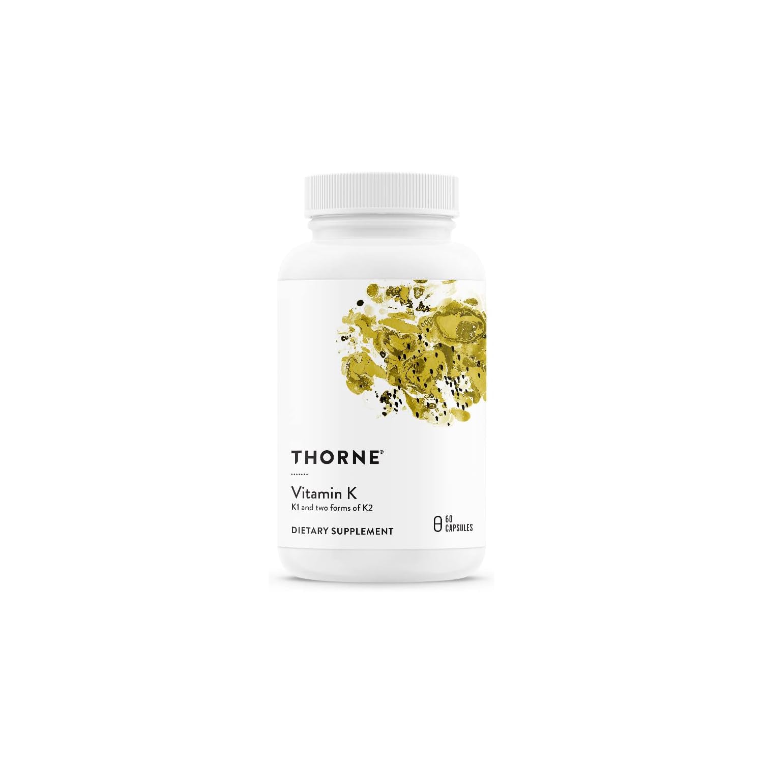Thorne Research - 3-K Complete - Vitamins K1 and K2 for Heart and Bone Support - 60 Capsules