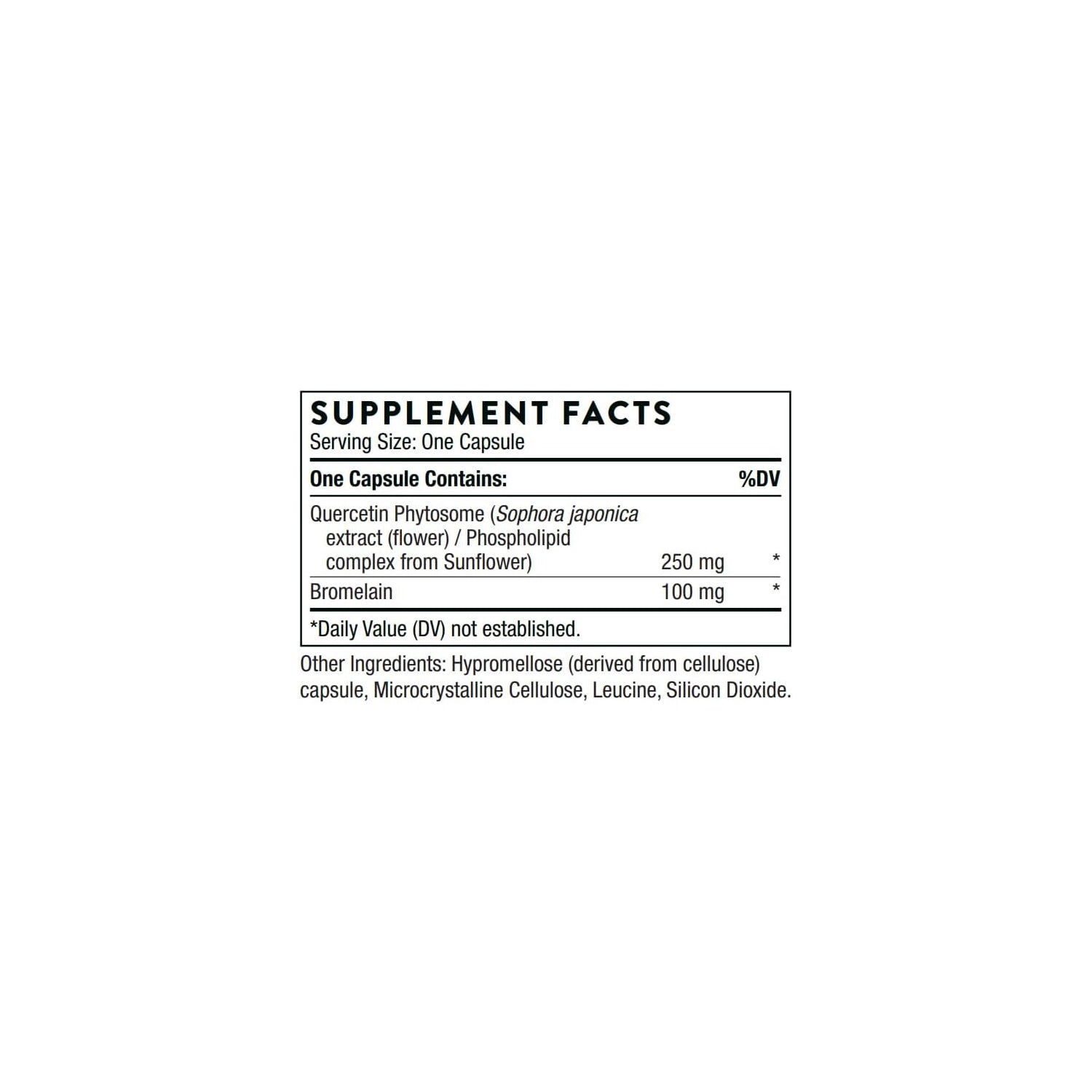 Thorne Research - Quercenase - Quercetin Phytosome Supplement with Bromelain - 60 Capsules