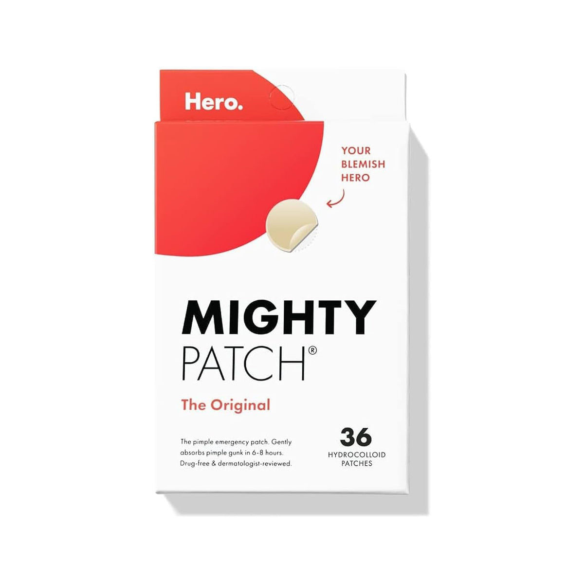 Mighty Patch Hydrocolloid Acne Absorbing Spot Dot (12mm 36 count)