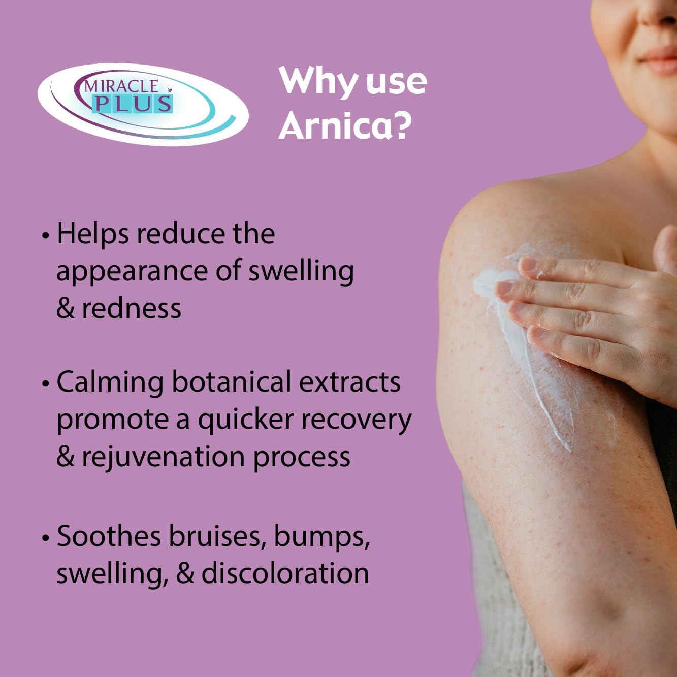 Miracle Plus Arnica Bruise Cream,4 oz