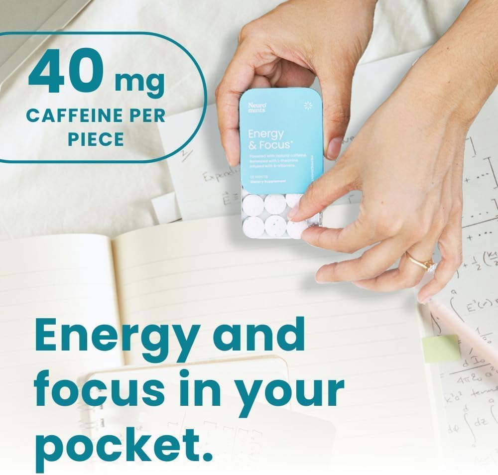 NeuroGum, NeuroMints, Energy & Focus, Peppermint, 90 Pieces