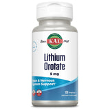 KAL Lithium Orotate 5 milligrams (120 Caps)