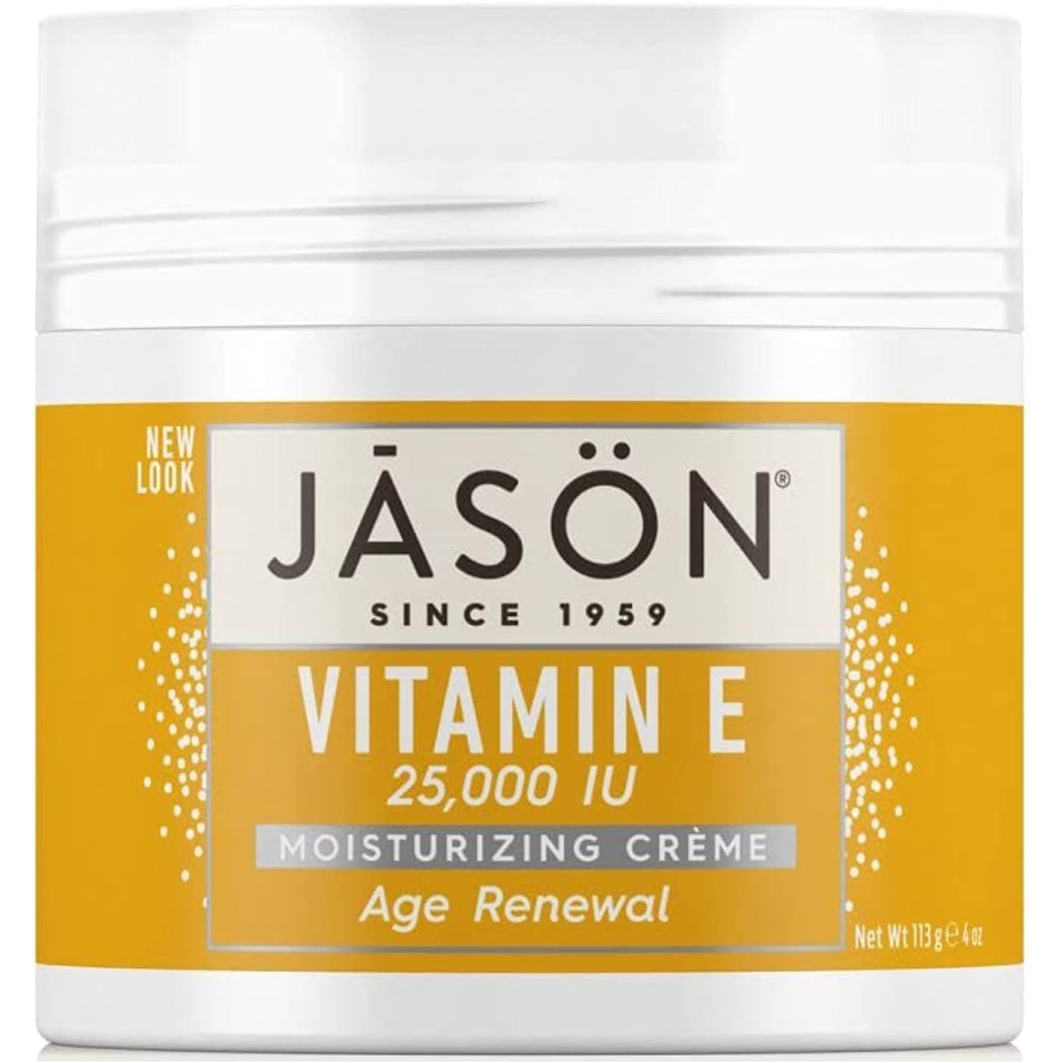 Jason Pure Natural Moisturizing Creme, Age Renewal Vitamin E 25,000 I.U, 4 Ounce