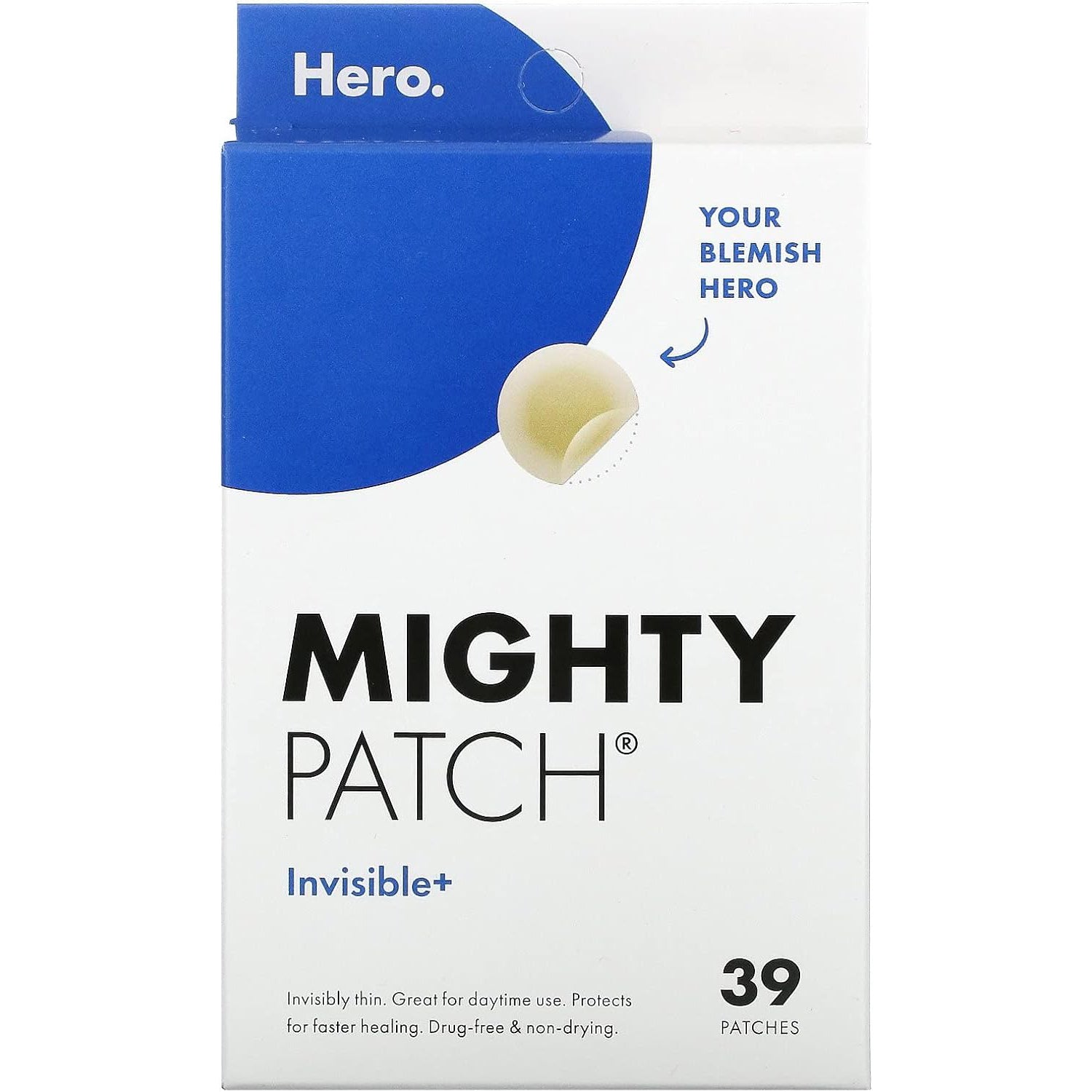 Hero Cosmetics, Mighty Patch, Invisible+, 39 Patches