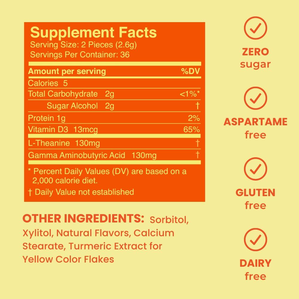 Neuro Calm & Clarity Mints (Honey Lemon), Bulk Bag (90 PCs)