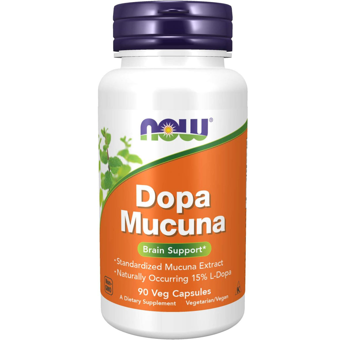 NOW DOPA Mucuna,90 Veg Capsules