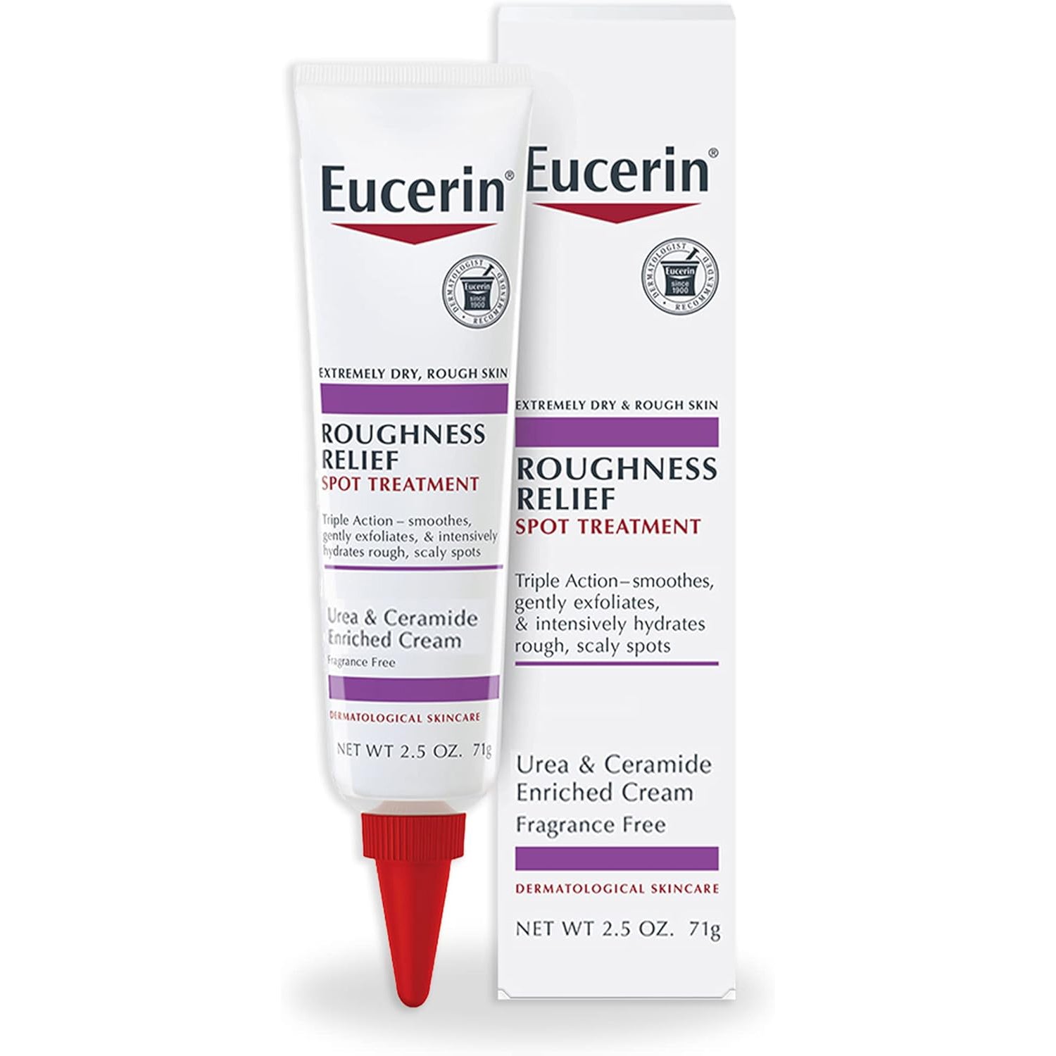 Eucerin Roughness Relief Spot Treatment, Body Moisturizer for Dry Skin, 2.5 Oz Tube