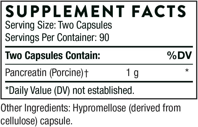 Thorne Research - Dipan-9 - Pancreatic Enzymes for Digestive Support - 180 Capsules