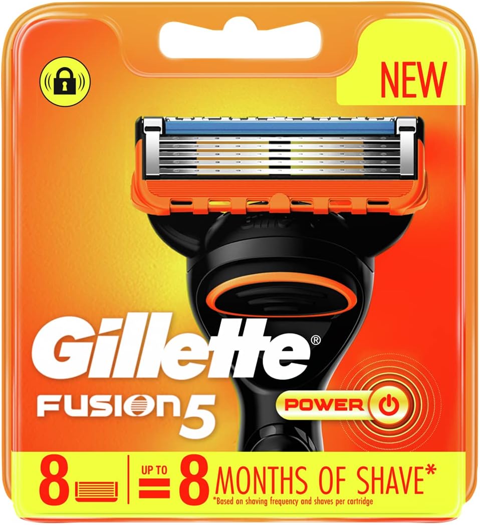 Gillette Fusion Power Razor Blades, 8 Count