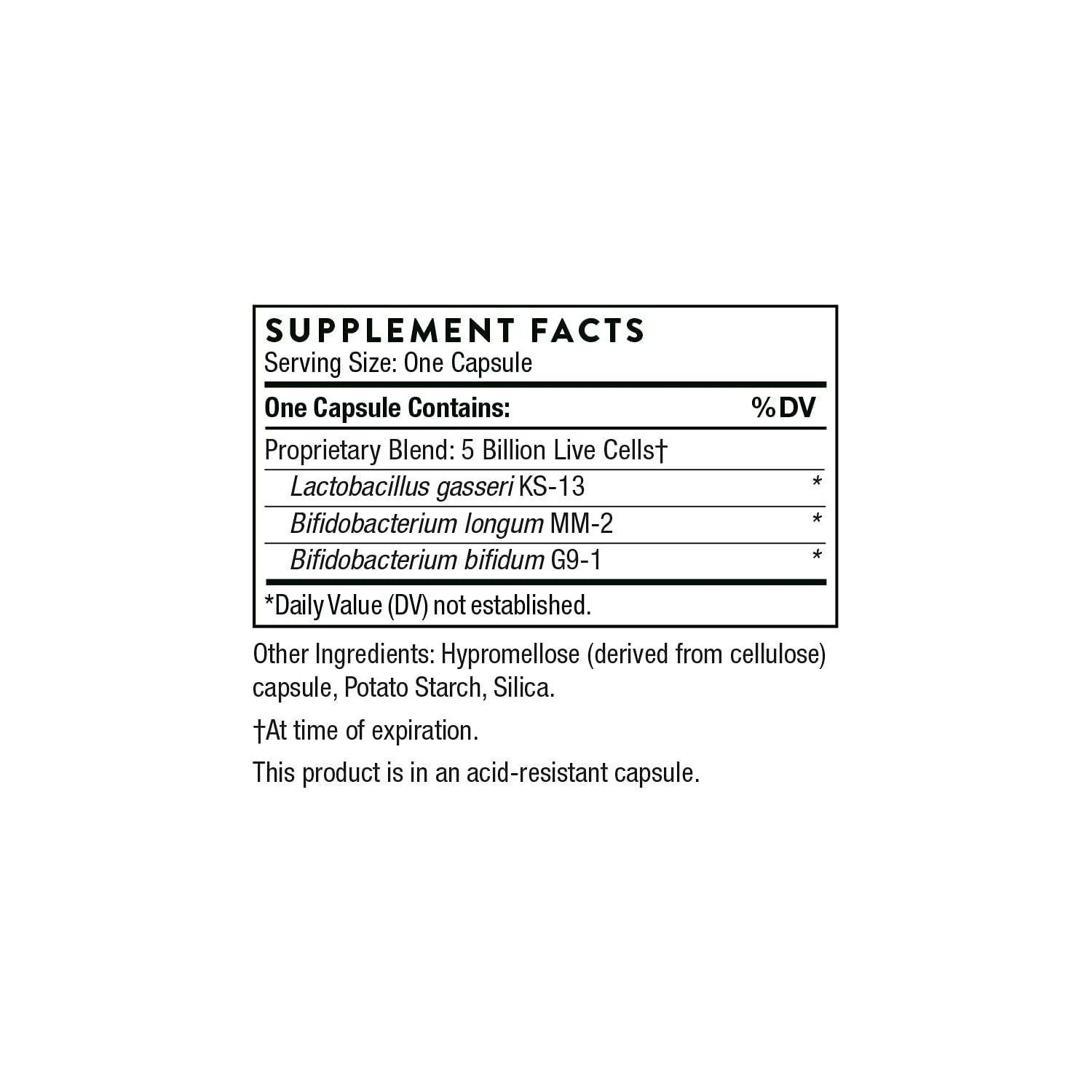 Thorne Research - FloraMend Prime Probiotic - Shelf Stable and Stomach Acid-Resistant Probiotic Blend - 30 Capsules
