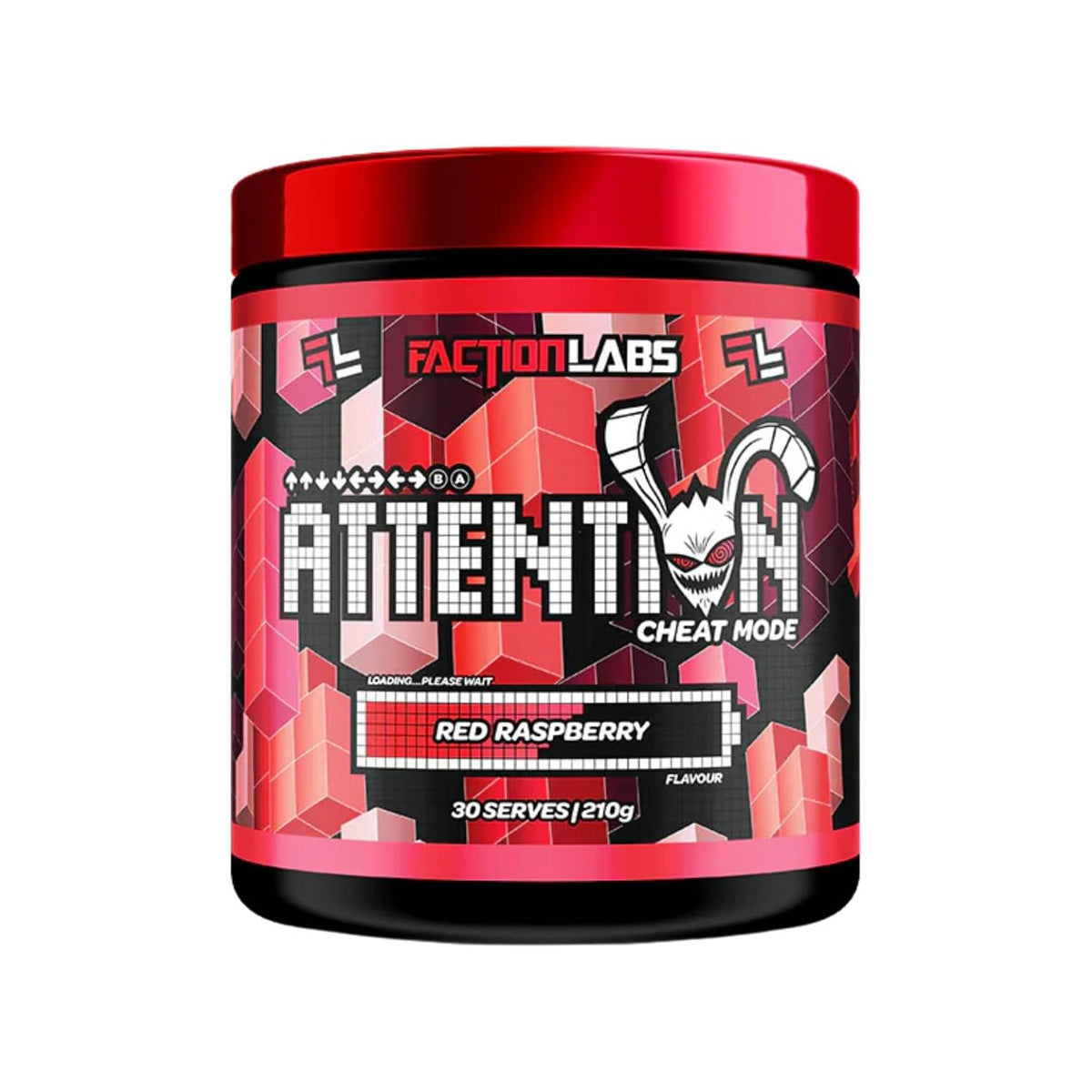 Faction Labs Attention Cheat Mode Red Raspberry 30 Serves