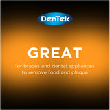 DenTek Slim Brush Interdental Cleaners  Brushes Between Teeth  Extra Tight Teeth  Mouthwash Blast Flavor  32 Count (packaging may vary)
