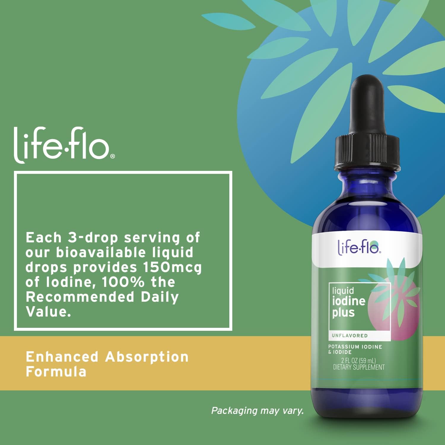 Life-flo Liquid Iodine Plus With Potassium Iodide & Iodine Unflavoured 2 fl oz 59 ml