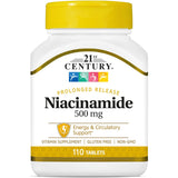 21st Century Niacinamide 500 mg Prolonged Release Tablets, 110 Count
