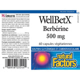 Natural Factors WellBetX Berberine 500 mg 60 Veggie Caps
