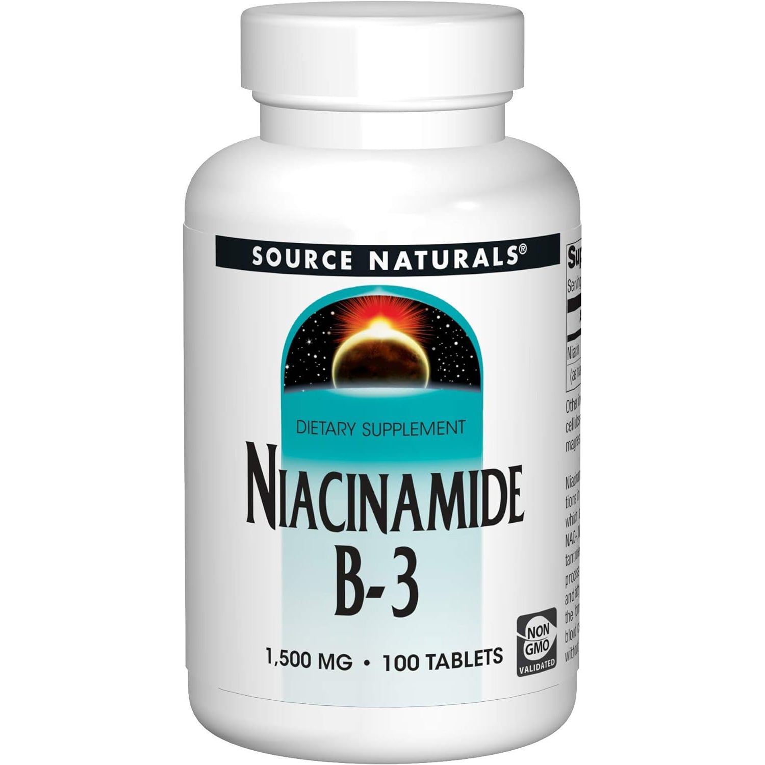 Source Naturals Niacinamide B-3, 100 Tabs 1500 mg