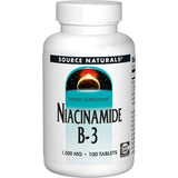 Source Naturals Niacinamide B-3, 100 Tabs 1500 mg