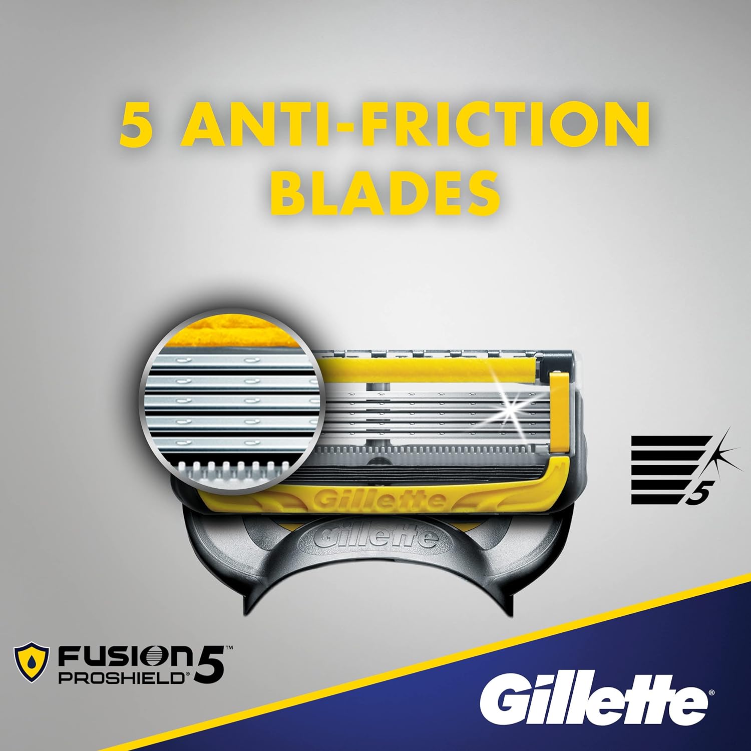 Gillette Fusion Proshield Men's Fusion Razor Blade Refills, 4 Pack