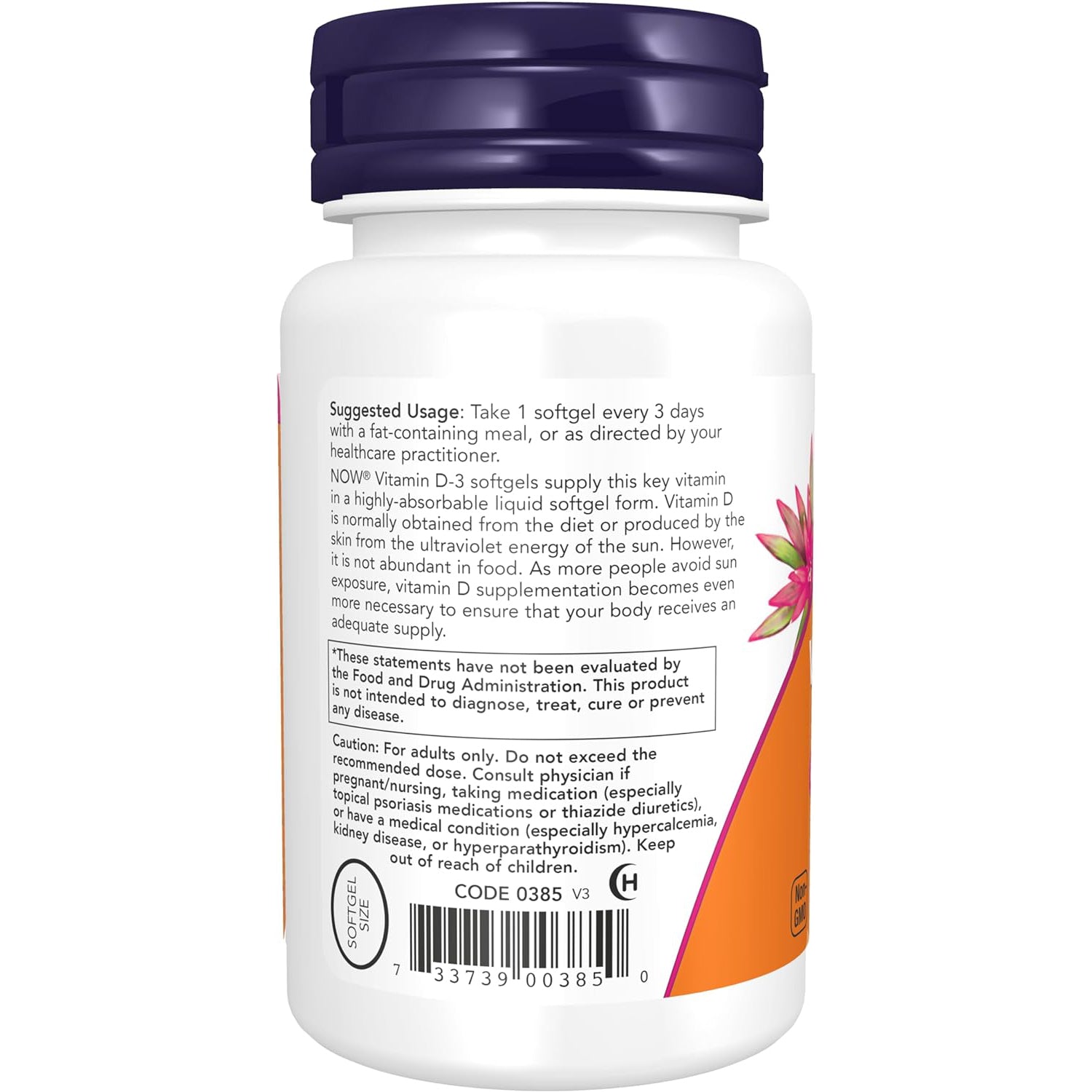 NOW Supplements, Vitamin D-3 10,000 IU Softgels, Vitamin D, Joint Support, 240 Softgels