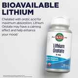 KAL Lithium Orotate 5 milligrams (120 Caps)