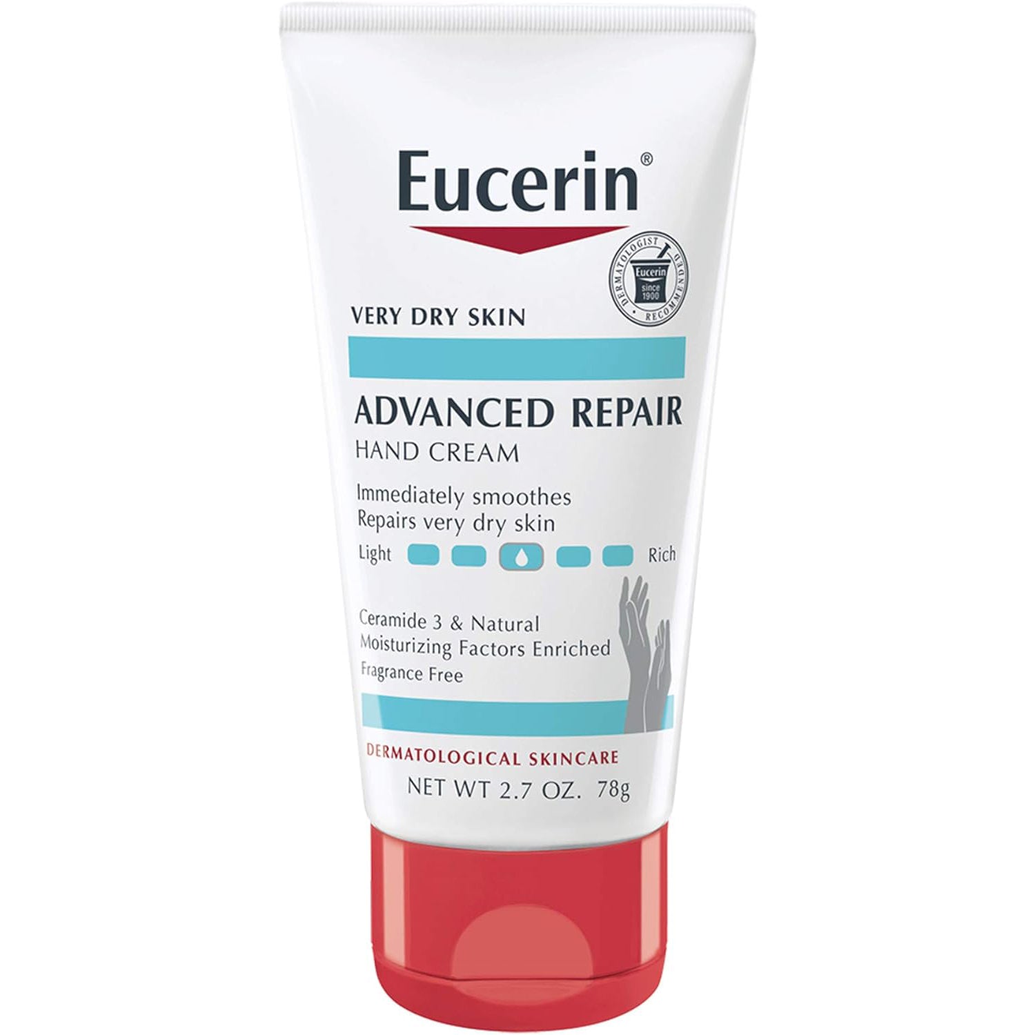 Eucerin Advanced Repair Hand Creme, 2.7 Ounce
