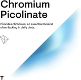 Thorne Research - Chromium Picolinate - Chromium Supplement to Aid Metabolism of Carbs and Sugar - 60 Capsules