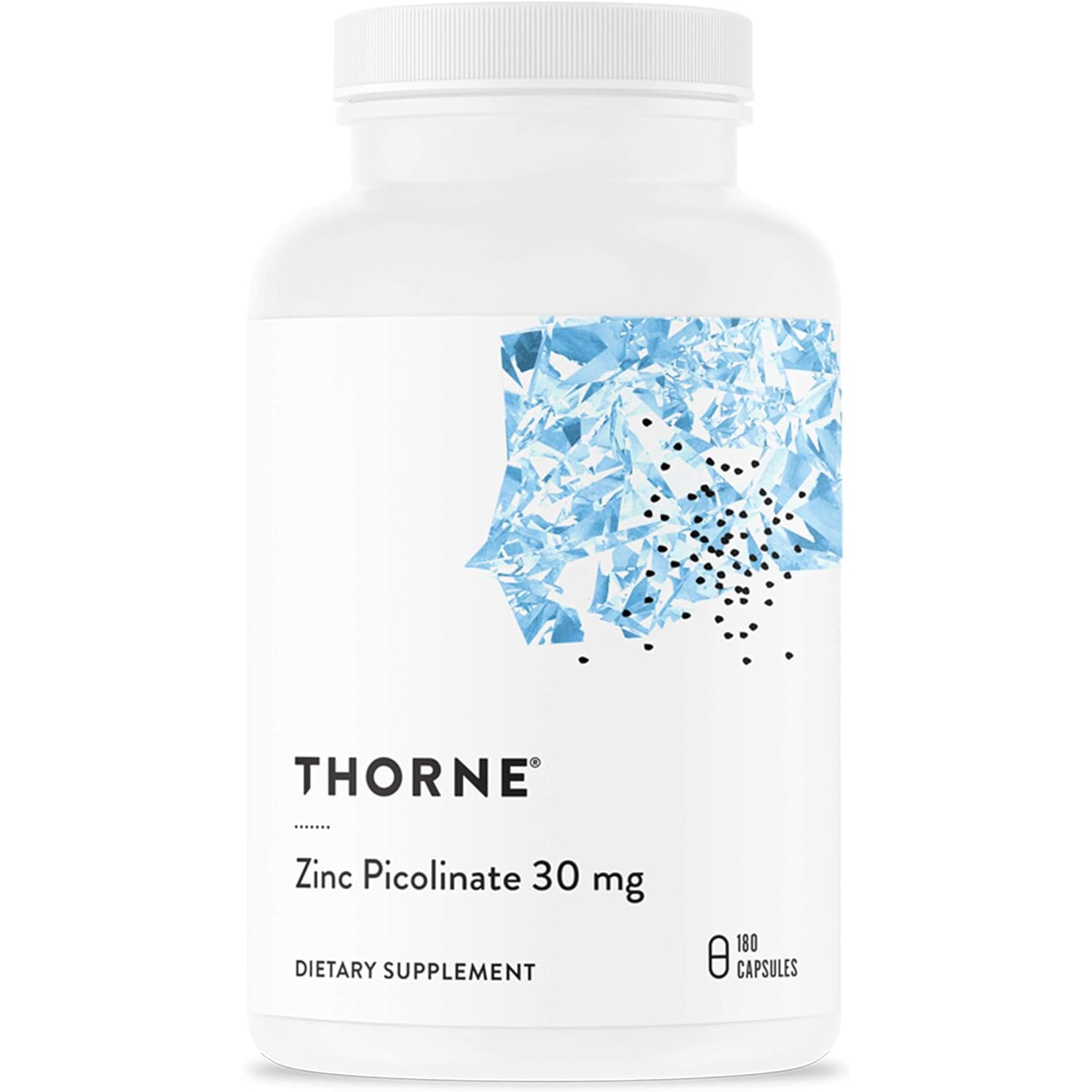 Thorne Research - Zinc Picolinate 30 mg - Well-Absorbed Zinc Supplement for Immune Function - 180 Capsules