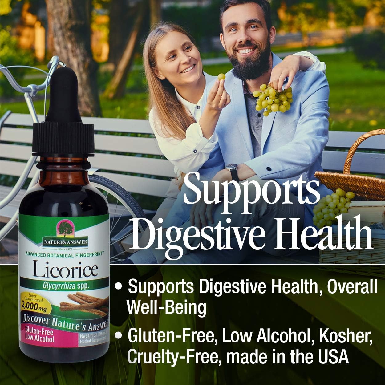 Nature's Answer Licorice Root, ORGANIC, 1 OZ