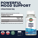 KAL Lithium Orotate 5 milligrams (120 Caps)