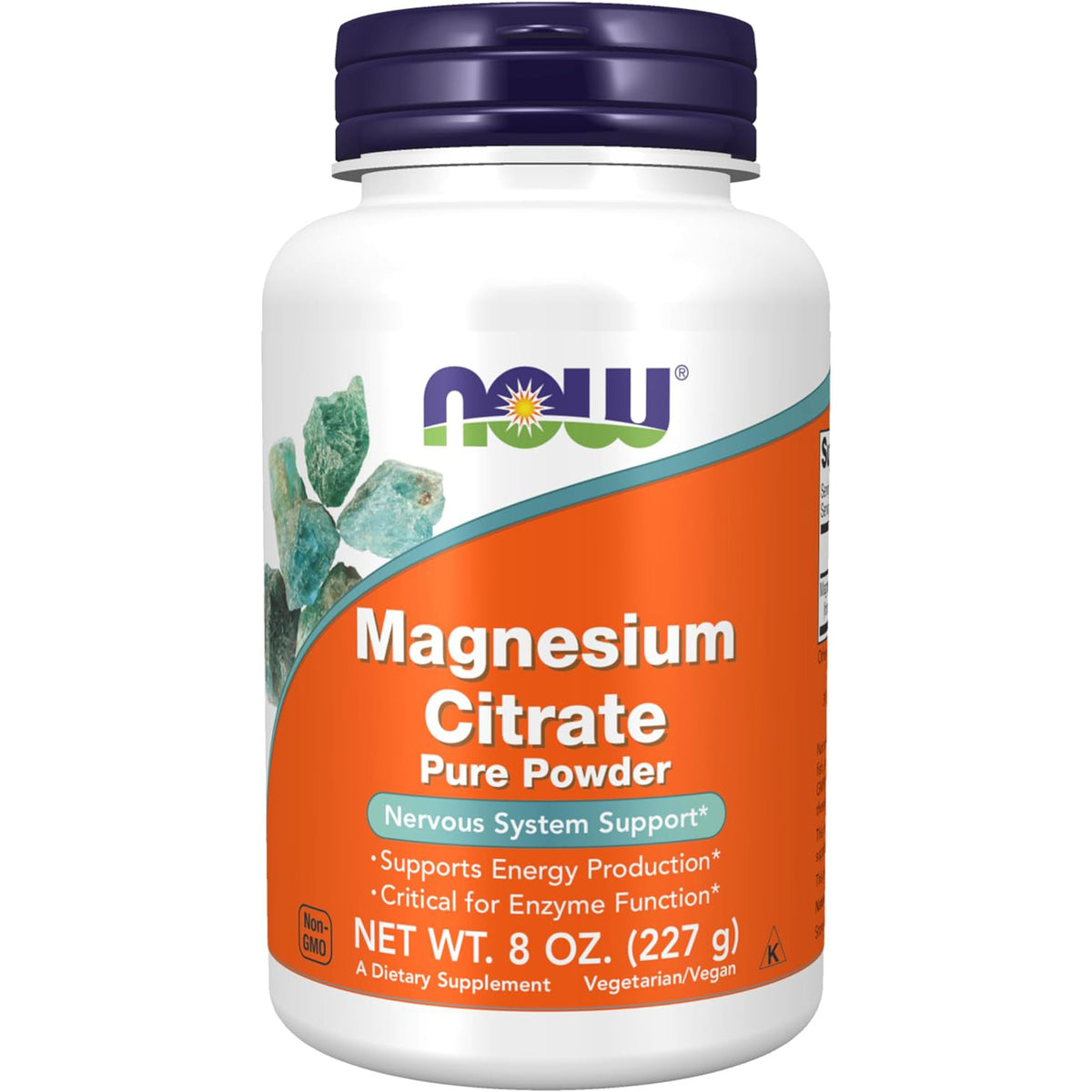 NOW Magnesium Citrate Pure Powder, 8-Ounce