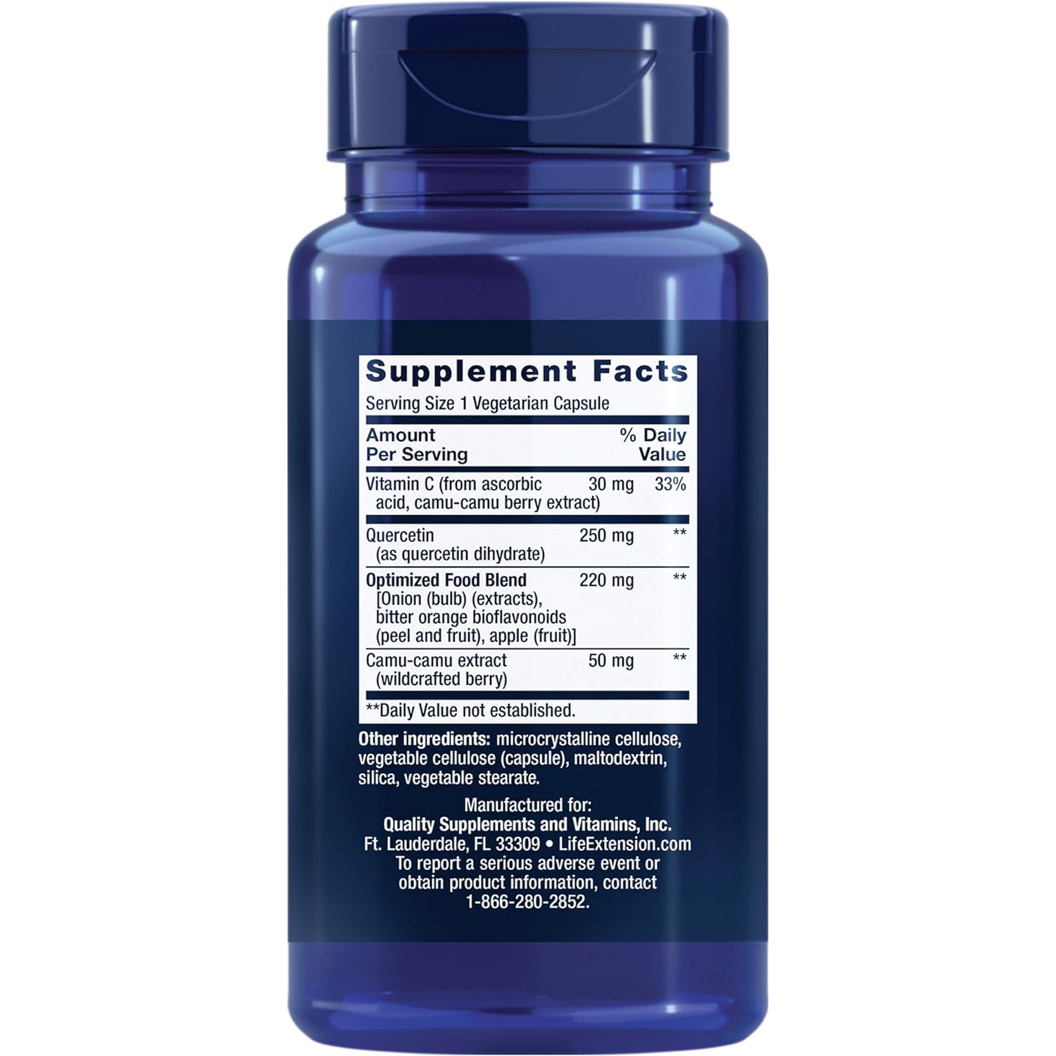 Life Extension Optimized Quercetin 250 Mg, 60 capsules