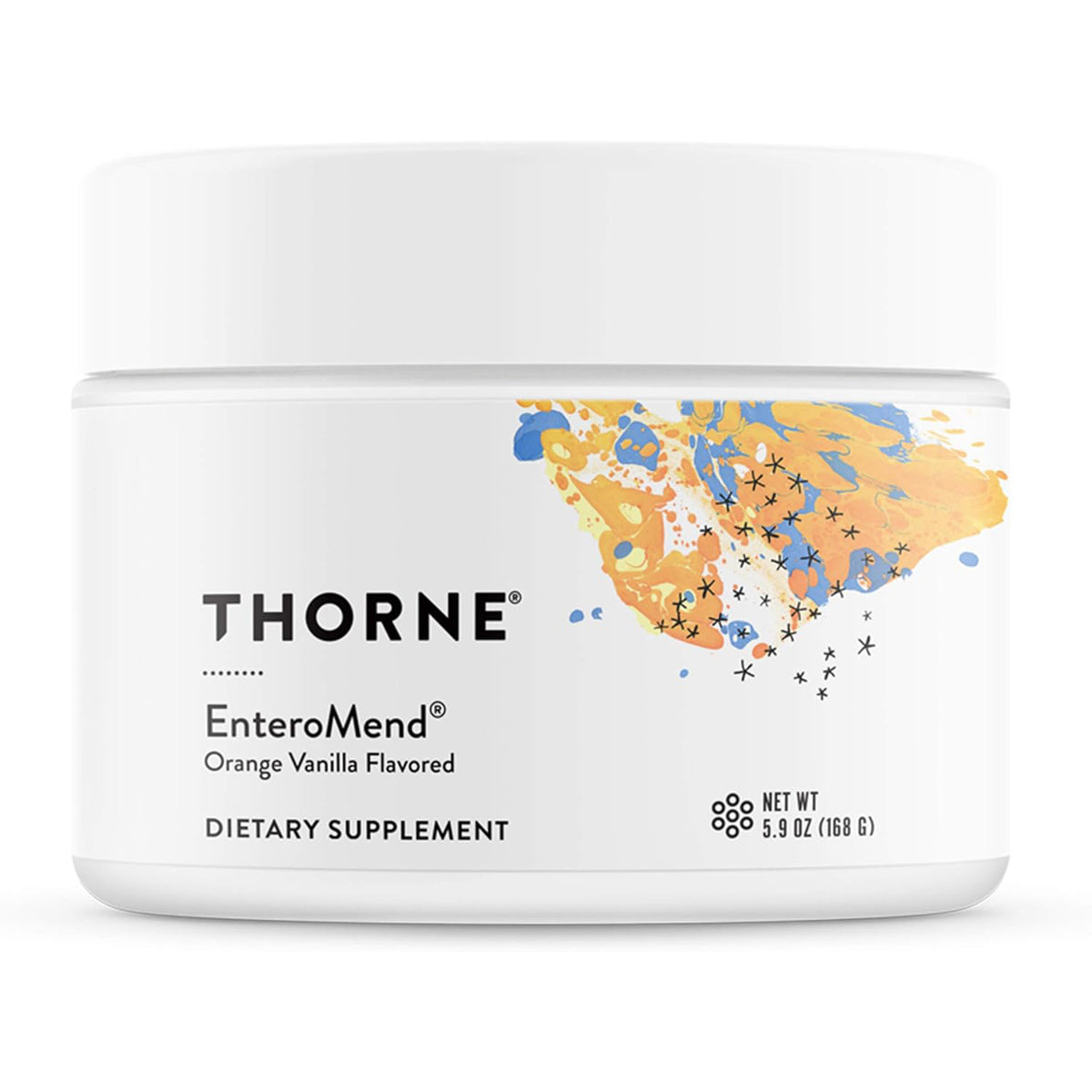 Thorne Research - EnteroMend - Botanical and Amino Acid Formula to Support Intestinal Health (Orange Vanilla Flavor) - 5.9 Oz