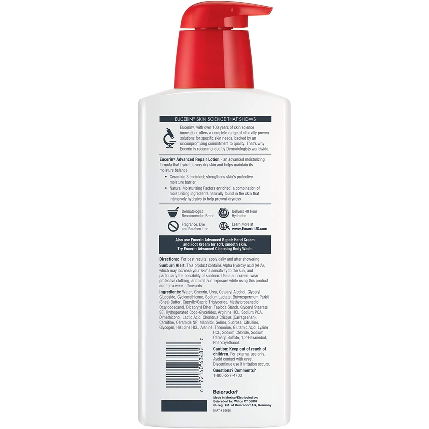 Eucerin Advanced Repair Dry Skin Lotion 16.9 oz