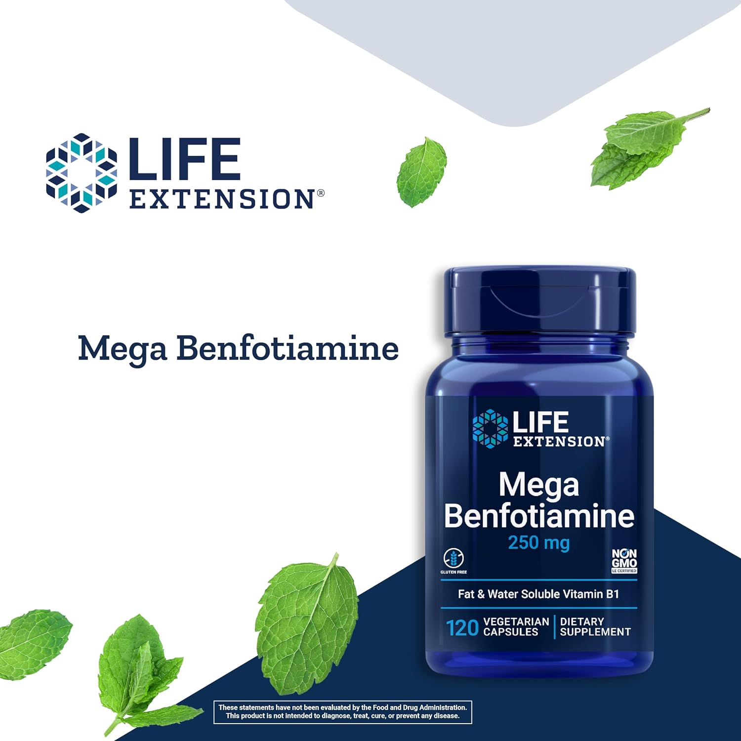 Life Extension Mega Benfotiamine, 120 capsules
